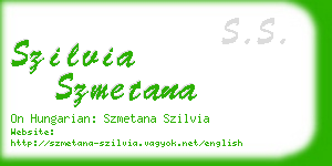 szilvia szmetana business card